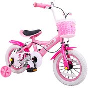 Wholesale - 18" Kids Bicycle Pink w/Training Wheels Basket Elevon (No UPC) C/P 1